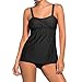 HAOMEILI Women’s Summer Swimwear Two Pieces Tankini Set Bikini Bottoms Swimsuit