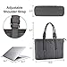 ZMSnow Laptop Bag,Work Tote Bag Fits Up to 15.6 Inch Laptop Tablet for Women Business Travel (Grey)