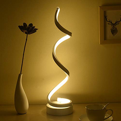 led spiral table lamp