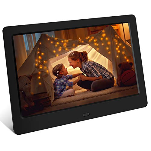 Tenswall Digital Photo Frame 7 Inch HD 1024×600, Digital Picture Frame Full IPS Display Photo/Music/Video/Calendar/Time, Auto On/Off Timer, Support USB Drives/SD Card,Remote Control