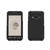 Spots8 for Samsung Galaxy Rugby Pro i547 Slim Light Hybrid Snap On Non-Slip Matte Hard Case Hard Case Rubberized Rubber Coating Protective Case - Black
