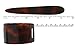 Parcelona French Arch Medium Tortoise Shell Hair Slider Pin Thru Ponytail Holder Hair Updo Bun Cover Cap with Stick