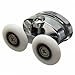 Ialwiyo 2Pcs 25mm Shower Door Rollers Zinc Alloy Bathroom Wheel Accessories Glass Hardware