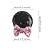 YanJie Sequin Mouse Ears Clips, Glitter Hair Accessories Party Favor Decoration for Girls (Pink)