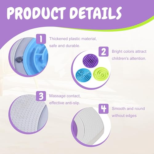 AM ANNA Balance Trainer for Kids, Maze Balance Board Wobble Board with Maze Rocking Balance Boards with 3 Replacement Labyrinth Boards and 2 Balls, Non-Slip Pedals for Sensory Training Toys