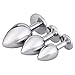 Yarachel 3PCS Stainless Steel Jeweled Sexy Stimulation Toys for Adult (Pink)