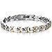 COOLSTEELANDBEYOND Fashion Link Bracelet for Lady Women and Free Link Removal Kit