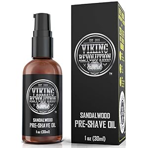 Pre Shave Oil for Men – Best Shaving Oil with Sandalwood for Safety Razor, Straight Razor – For the Smoothest…