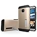Spigen Slim Armor HTC One M9 Case with Kickstand and Air Cushion Technology Hybrid Drop Protection for HTC One M9 2015 - Champagne Gold