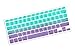 DHZ Green with Purple Gradient Keyboard Cover Silicone Skin for MacBook Pro 13