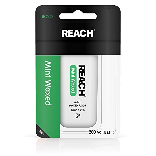 Reach Mint Waxed Floss 200 Yards each, Pack of 5