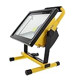 ABN | Rechargeable LED Work Light – 30W Cordless Shop Work Light with Charger Adapter, 2700LM Portable Flood Light