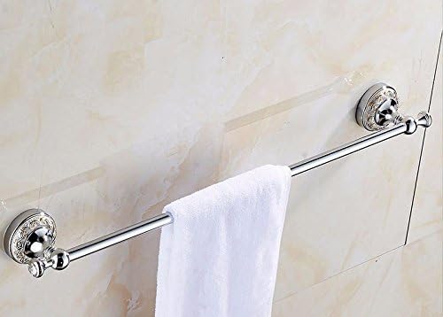 GBHNJ Towel Rail Single Rods Bathroom Bright Chrome Color 40Cm