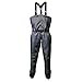 Lone Cone Women's Deluxe Stockingfoot Chest Waders, Charcoal Gray, 6
