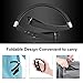 Wireless Bluetooth Headset, EGRD Foldable Retractable Neckband Headphones-[30 Hrs Playtime] Compatible Xs MAX/ 8/7 Plus Samsung Galaxy S9 Note 8 Cellphones (992X)