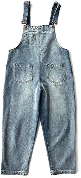 Azul Moda Mujer Vaquero Mono Morbuy Peto Largo Pantalones