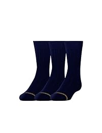 Calcetines de corte alto Gold Toe Boys, tres pares.