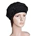 Vbiger Women's Winter Beanie Berets Hat (Black)