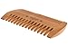 Mr Rugged Pocket Beard Comb - Wide and Fine Teeth Sides - Pear Wood Comb - Wooden Handmade Brushes Beard Oils & Balms To Promote Softer & Thicker Growth - Better for Beards Than Metal or Plastic