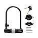 Bike U Lock with Cable – Via Velo Heavy Duty Bicycle U-Lock,14mm Shackle and 10mm x1.8m Cable with Mounting Bracket For Road Bike Mountain Bike Electric Bike Folding Bike, Great Bike Safety Toolthumb 1