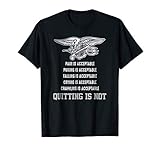 Navy Seal T-Shirt - Quitting Is Not Acceptable