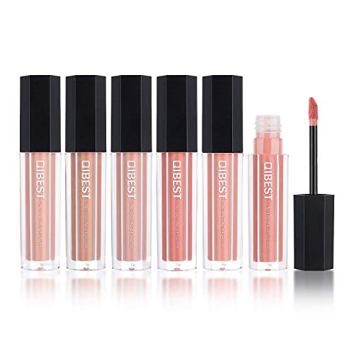 Matte Liquid Lipstick Set, 6 Pcs Superstay Mate Ink Waterproof Lip Gloss Beauty Lips Makeup Set (NUDE MATTE INK)