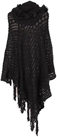 G2 Chic Women's Fancy Knit Cold Weather Ponchos Sweaters Cape
