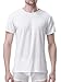 DAVID ARCHY Men's Undershirt Bamboo Rayon Moisture-Wicking White T-Shirts for Men Stretch Crewneck Tees for Men, 3-Pack (S, White)