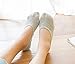 womens invisible socks-footie no show socks for flats summer liner socks 5 pairs (Free Size US Shoes 6.5-12, Black, Blue, Pink, Yellow, Grey)
