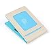 Epoint ECM08A07 Beige Blue World Wide Leather Wallet Stainless Steel Money Clip and 4 Card Holders Inspirational