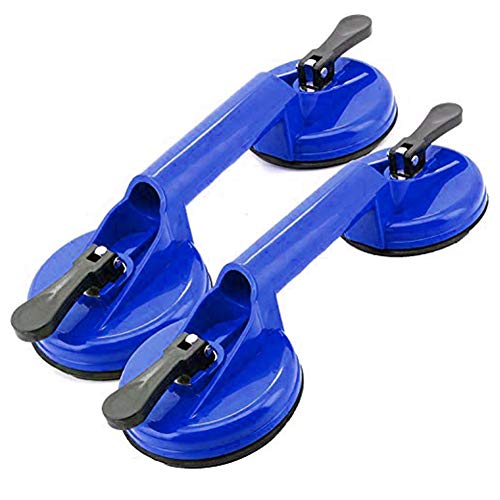 2 Pack Glass Suction Cups Heavy Duty Aluminum Vacuum Plate