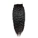 Brazilian Kinky Straight Bundles With Closure 100% Virgin Yaki Human Hair Bundles With Closure Free Part Yaki Straight Hair Bundles With Closure (10 10 10 10 with 8)