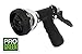Garden Hose Spray Nozzle by Pro Green | Heavy Duty 8 Spray Metal Zinc Alloy | Chrome Finish | Soft Grip Water Nozzle | Full Warranty