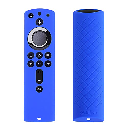 ACEIken Cover/Case for Fire TV Stick 4K / Fire TV Cube/Fire TV (3rd Gen) Compatible with All-New 2nd Gen Alexa Voice Remote Control(Blue)