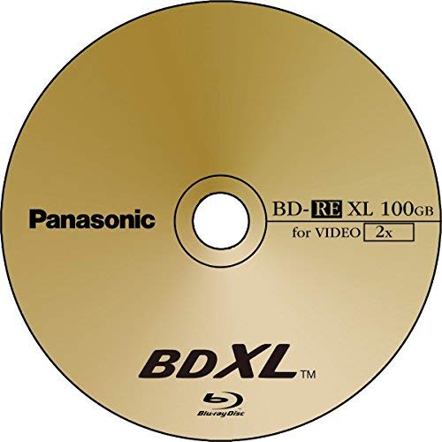 Panasonic Bluray BDRE XL Rewritable BDXL Disk 100 GB 2x Speed Triple