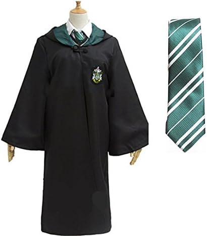 AVGe Halloween Magic Robe, Unisex Cosplay Costume School Uniform and Tie