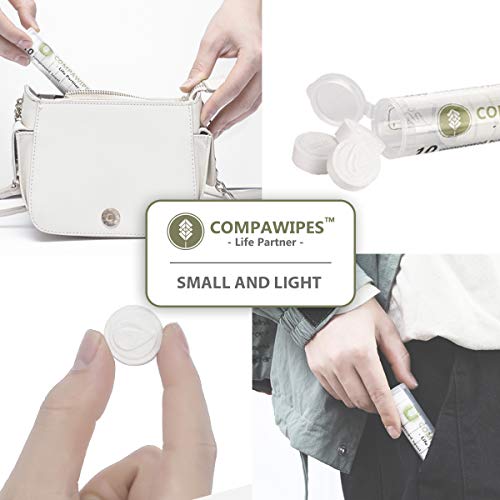 Toilet Paper Tablets Compressed Towels - Reusable Toilet Wipes Camping Toilet Paper Travel Wipes Coin Tissues Survival… - Image 6