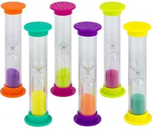 Colour Burst Sand Timer ~ 3 Minute Toothbrush Timer (Pink with Yellow Sand)