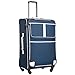 Coolife Luggage Carry On Luggage Underseat Luggage Suitcase Softside Wheeled Luggage Lightweight Rolling Travel Bag Underseater (Oxford Blue, 28-Inch)