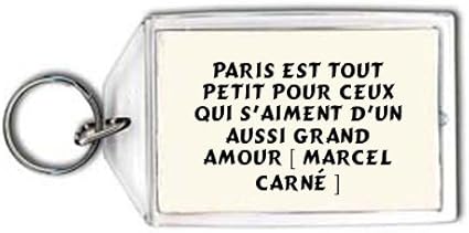 Shopzeus Porte Cle Paris Est Tout Petit Pour Ceux Qui S Aiment D Un Aussi Grand Amour Marcel Carne Proverbes Amazon Fr Cuisine Maison