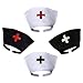 Black Nurse Hat Headband with Red Cross ~ Halloween Costume Accessory