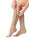 Aniwon Compression Socks Toe Open Leg Support Stocking Knee High Socks with Zipper