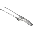 Yoshikawa 3072010 Yakiniku Tongs, Silver, Total Length 9.5 x Width 1.6 x Height 1.4 inches (24.2 x 4.2 x 3.5 cm)