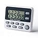 Countdown Kitchen Timer Clock Alarm - AIMILAR 4 Event Digital Count Up Down Stopwatch Timer with Alarm for Classroom Cooking Kids Teachers Magnetic with Alarm