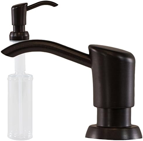 Kitchen Sink Liquid Soap Dispenser Lotion Pump Curved Arc Nozzle, Oil Rubbed Bronze