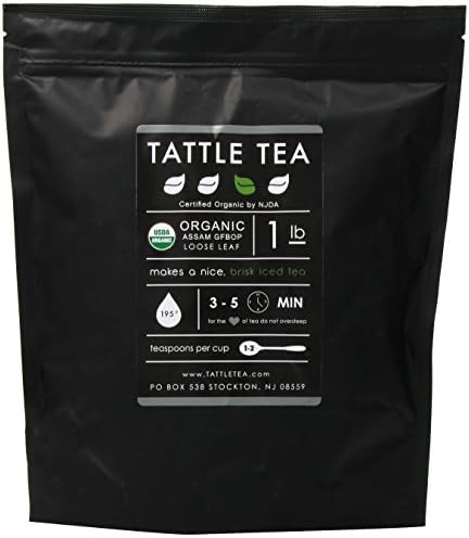 Tattle Tea Organic Asam Gfbop Black Tea, 1 Pound