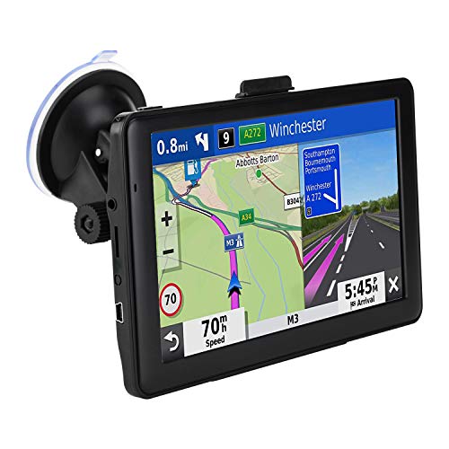 Car GPS Navigation, 7inch Display 256MB8GB Real Voice Broadcast Route