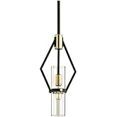 Raef 1 Light 7 inch Textured Bronze/Brushed Brass Pendant Ceiling Light