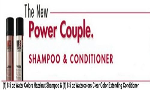 Tressa Watercolors Hazelnut Shampoo (8.5 oz) &amp; Watercolor Clear Color Extending Conditioner (8.5 oz) NEW PACKAGING!