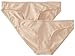 Pact Women's 2-Pack Organic Cotton Bikini Brief Panties, Nude, Small